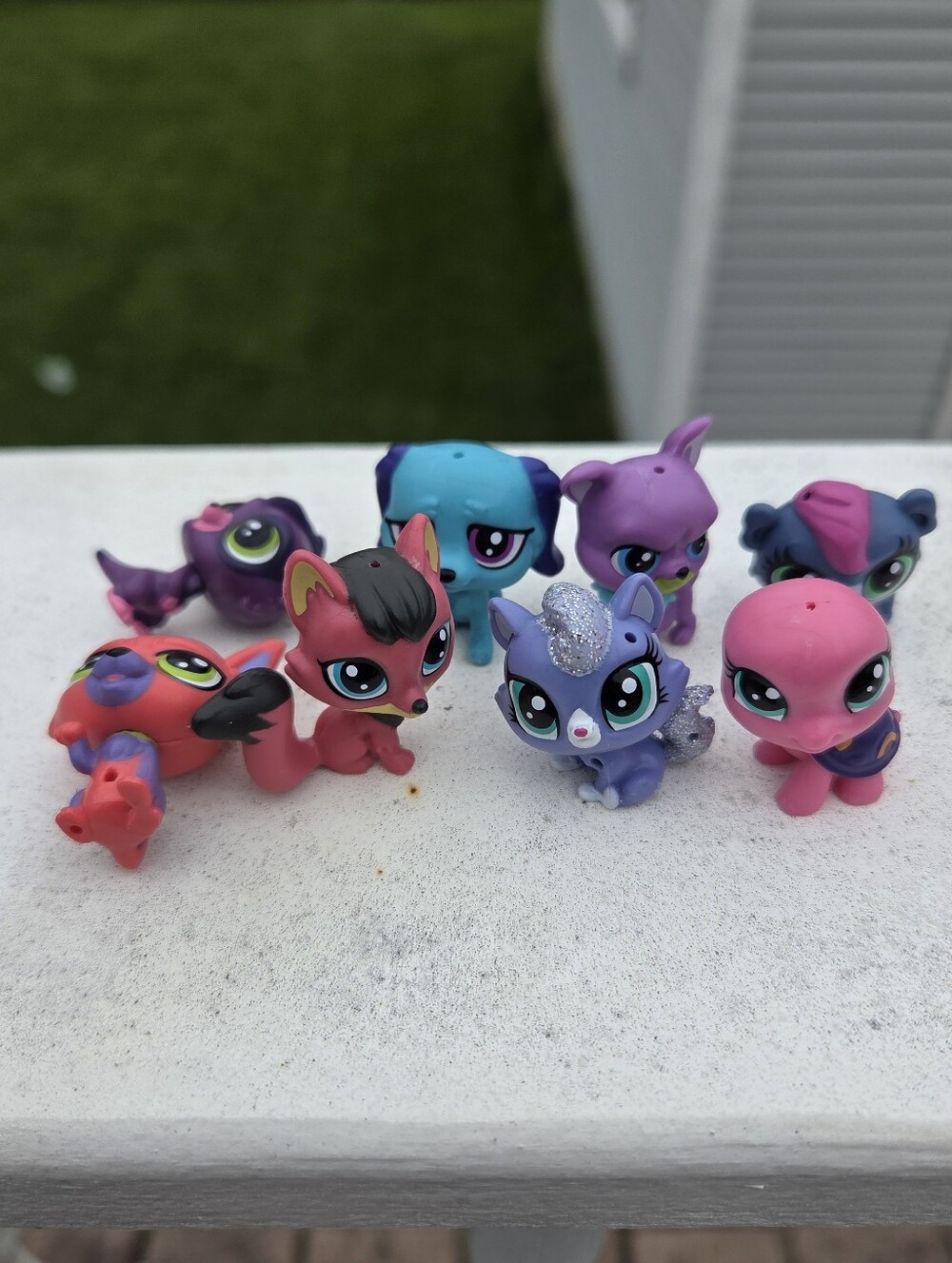 Littlest Pet Shop LPS G4 G5 Figure Lot of 8 Fox Cat Dog Bat Hasbro Toys
